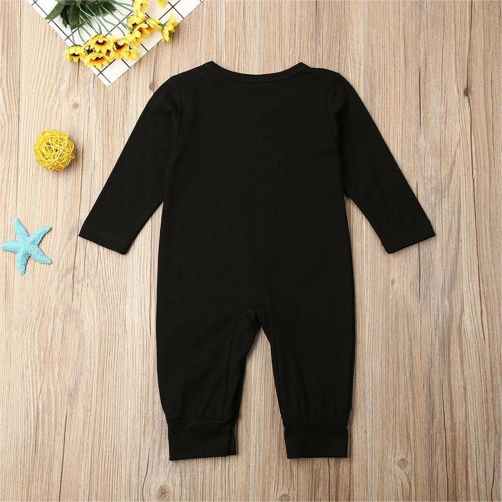 Infant Little Brother Knit Long Sleeve Romper - Comfy Casual Jumpsuit