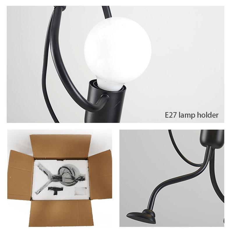 Industrial Climbing Man Pendant Light for Modern Kids Rooms
