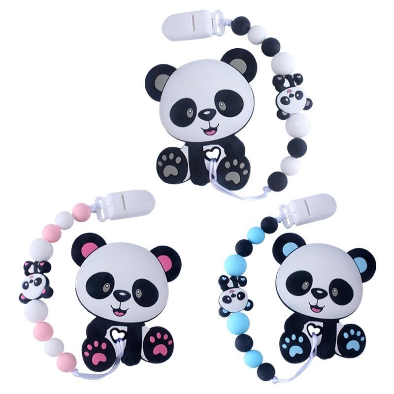 Silicone Koala and Panda Teether Toy for Soothing Baby Gums
