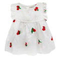 Summer Pineapple Print Baby Girl Frill Sleeve Cotton A-Line Dress