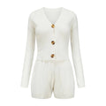 Fashionable Women's Sweater and Shorts Set (2 Pieces)