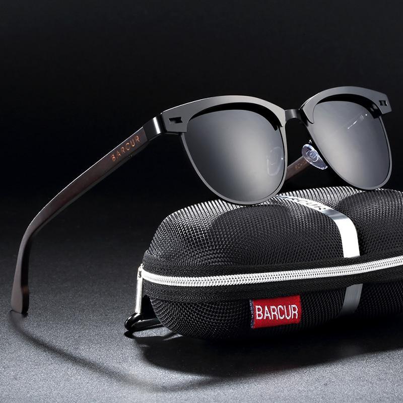 Retro Cat Eye Polarized Unisex Sunglasses with Stainless Steel