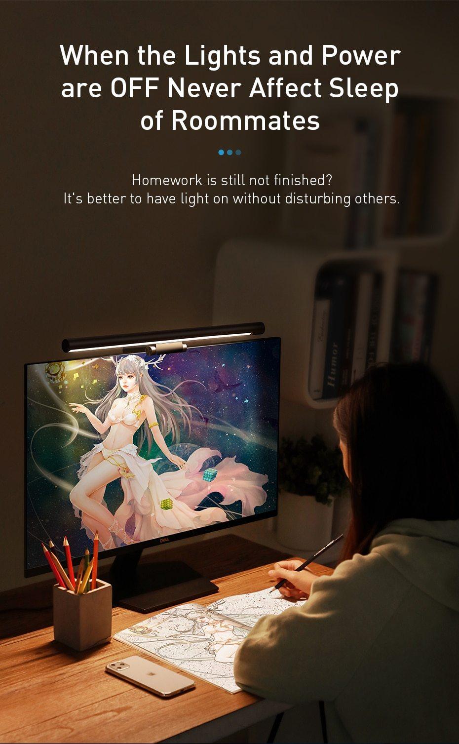 LED Screen Bar Monitor Desk Lamp for Eye-Friendly Workspace