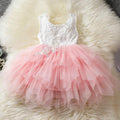 Toddler Girl Lace Tulle Birthday Dress & Cake Smash Outfit Set