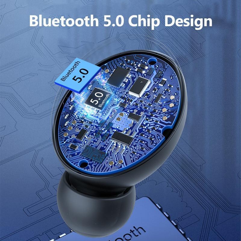 Bluetooth 5.0 Wireless Sports Earphones with 2200mAh Charging Case