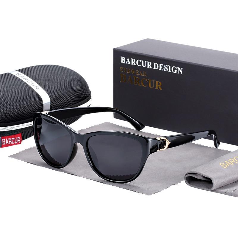 Gradient Cat Eye Polarized Sunglasses TR90 Modern Eyewear