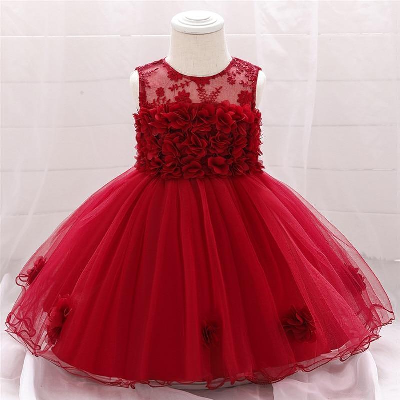 Luxury Handmade Lace & Tulle Baby Baptism Party Dress