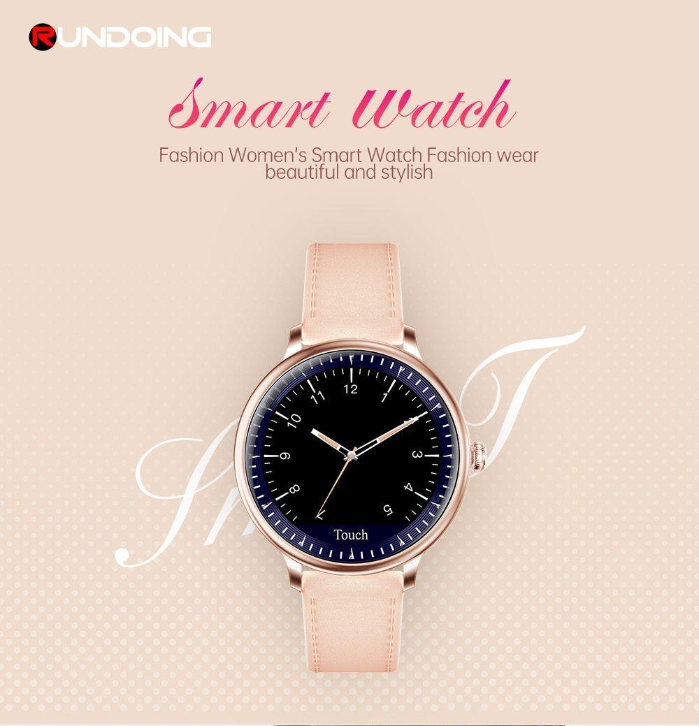 Women's Round Screen Smart Watch with Heart Rate Monitor