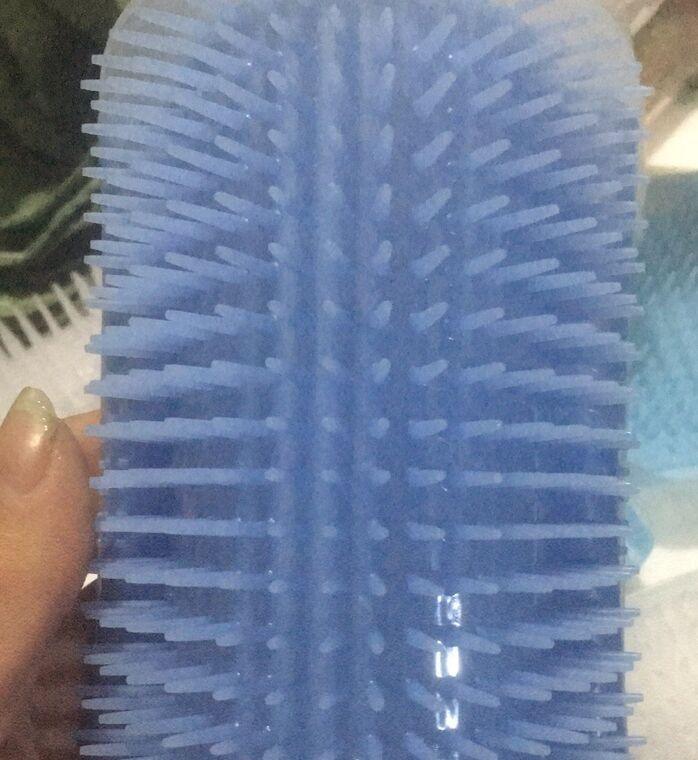 Wall Mounted Self Grooming Cat Massager and Hair Removal Brush