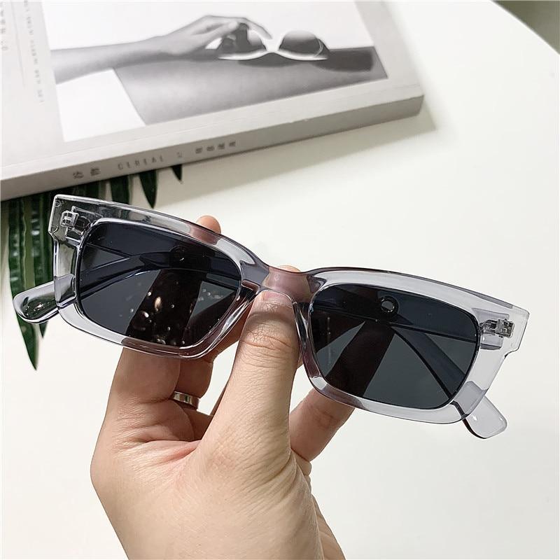 Vintage Rectangle Sunglasses – Retro Square Frame Eyewear