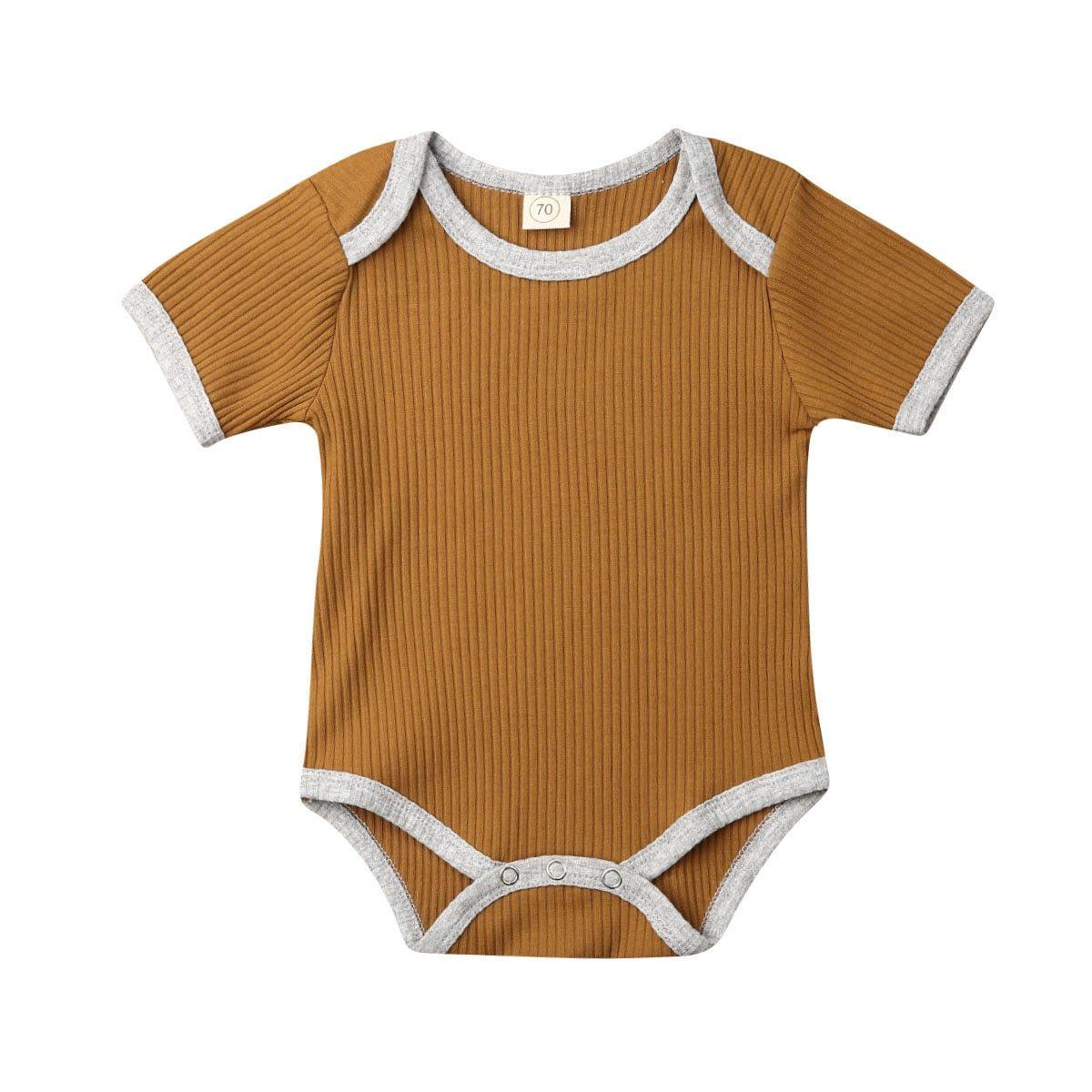 Minimalist Knit Newborn Romper - Classic Unisex Cotton Jumpsuit