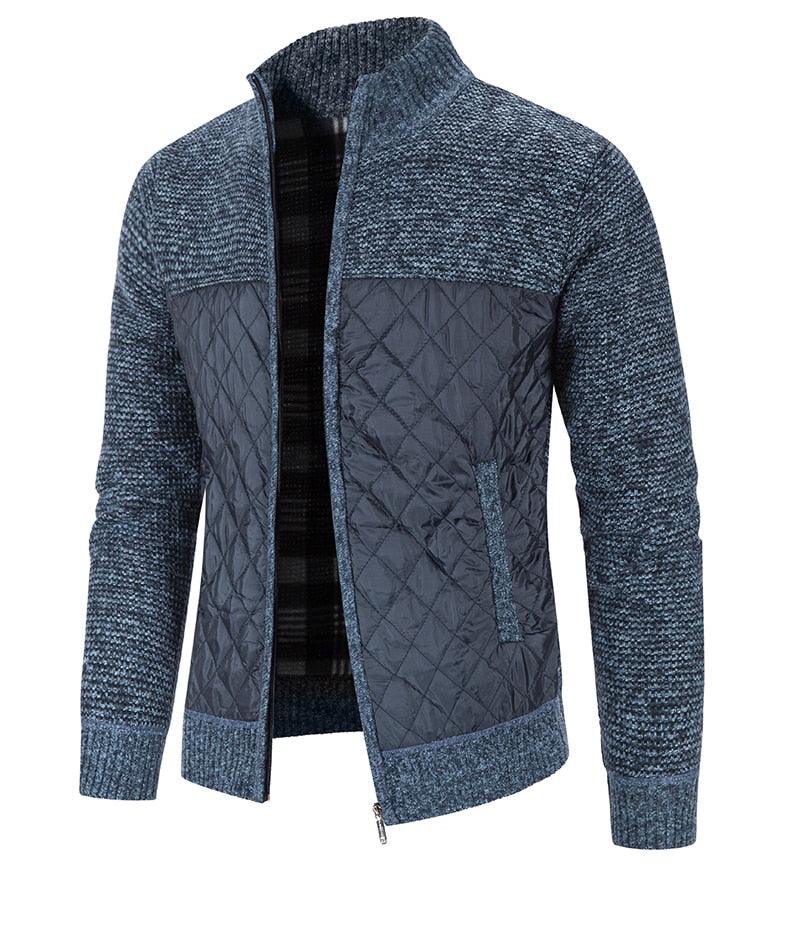 Men's Slim Fit Fleece Jacket Casual Thermal Winter Coat