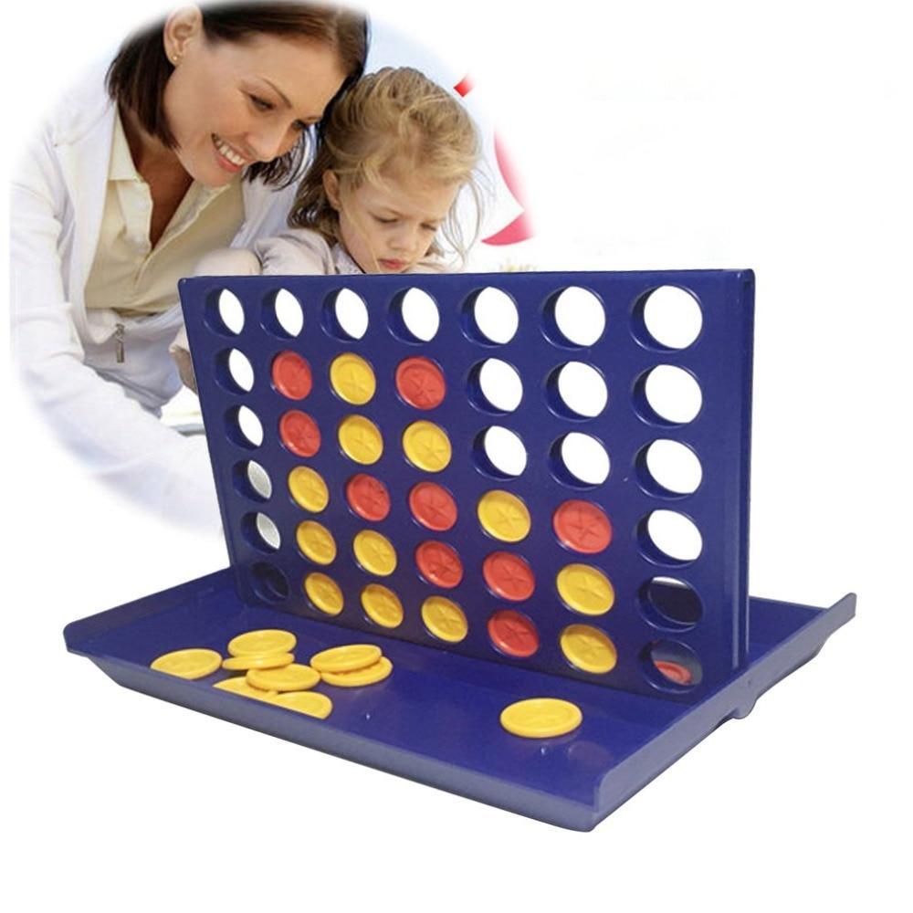 Foldable Connect 4 Strategy Board Game for Kids and Adults