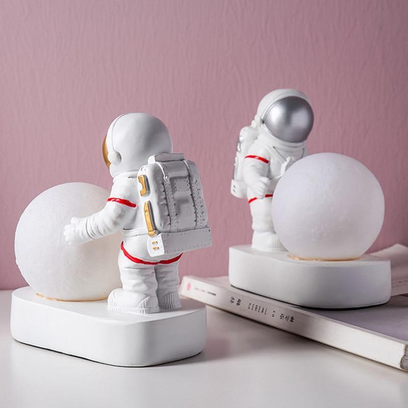 Modern Astronaut Spaceman Moon Night Light for Bedroom Decor
