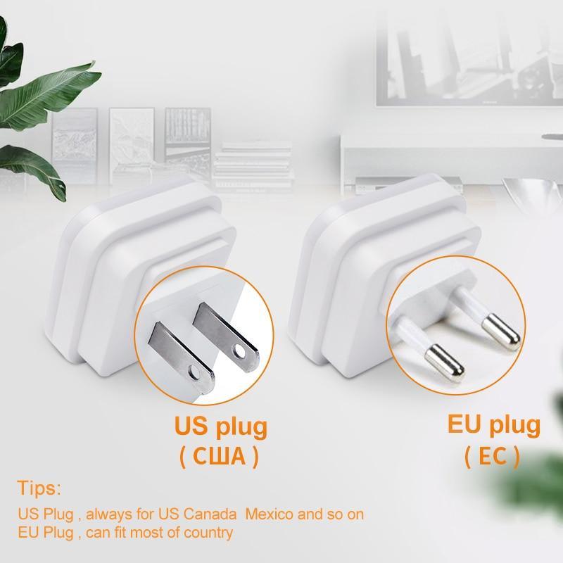 Minimalist LED Mini Night Light with Smart Sensor - White & Amber