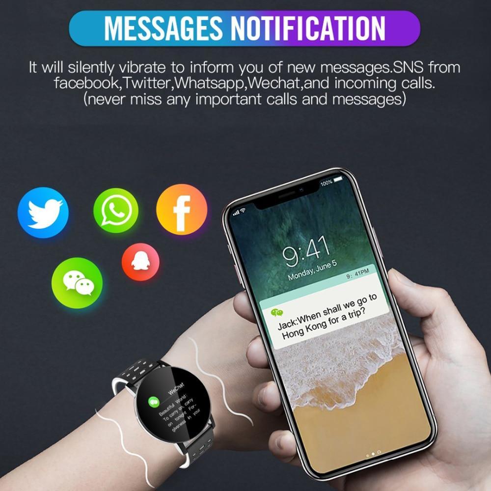 Bluetooth Smart Watch Fitness Tracker for iOS and Android