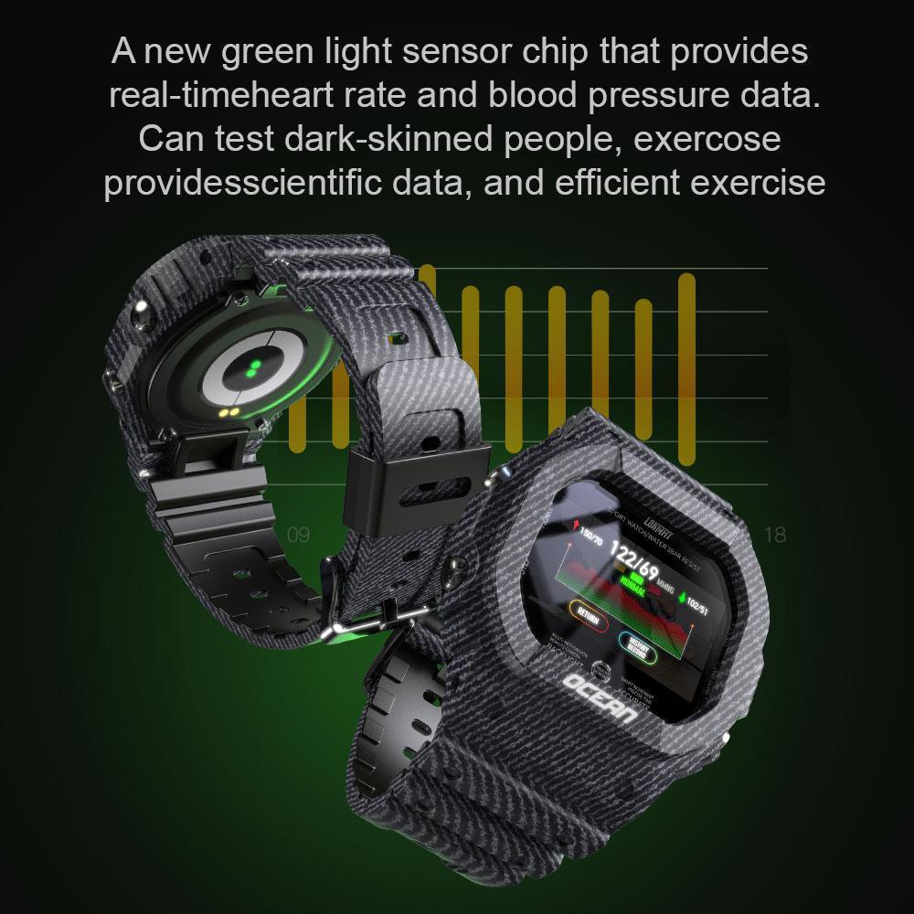 Rugged Military Smart Watch with Activity Tracker & Heart Rate