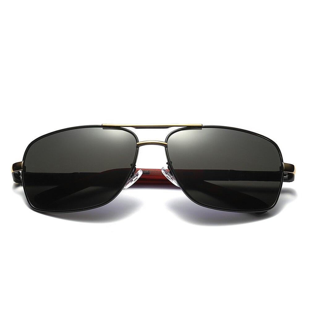 Men's Modern Business Polarized Sunglasses with UV400 Metal Frame