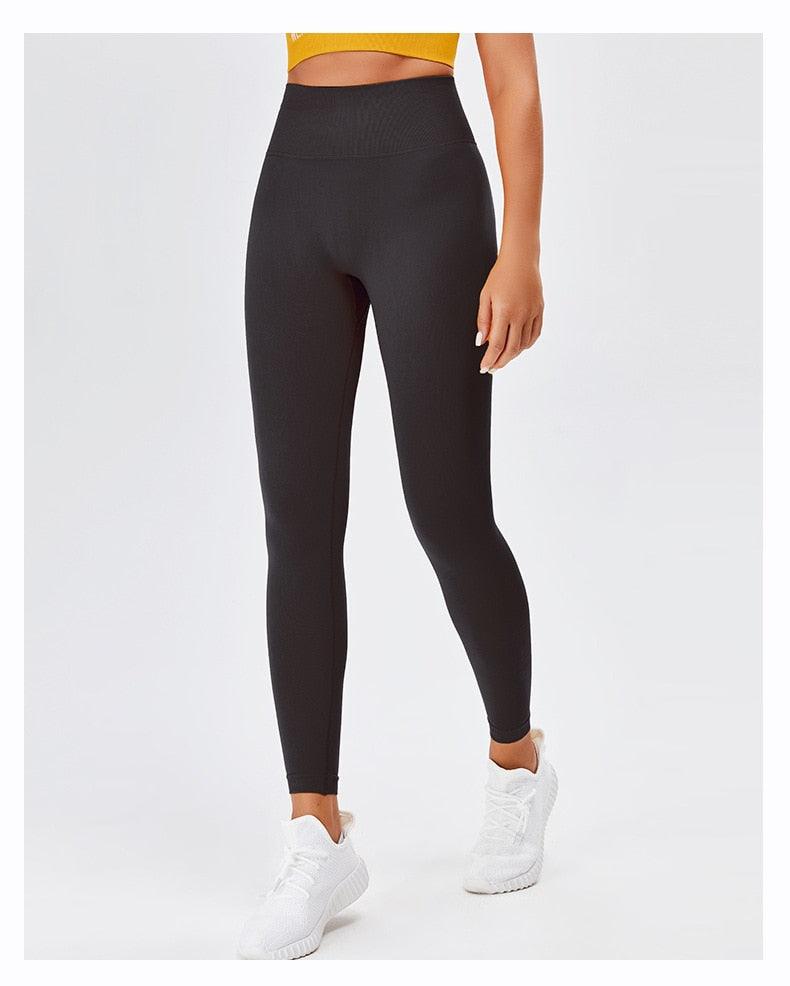 Women's High Waist Seamless Yoga Leggings - Stretchy Gym Pants