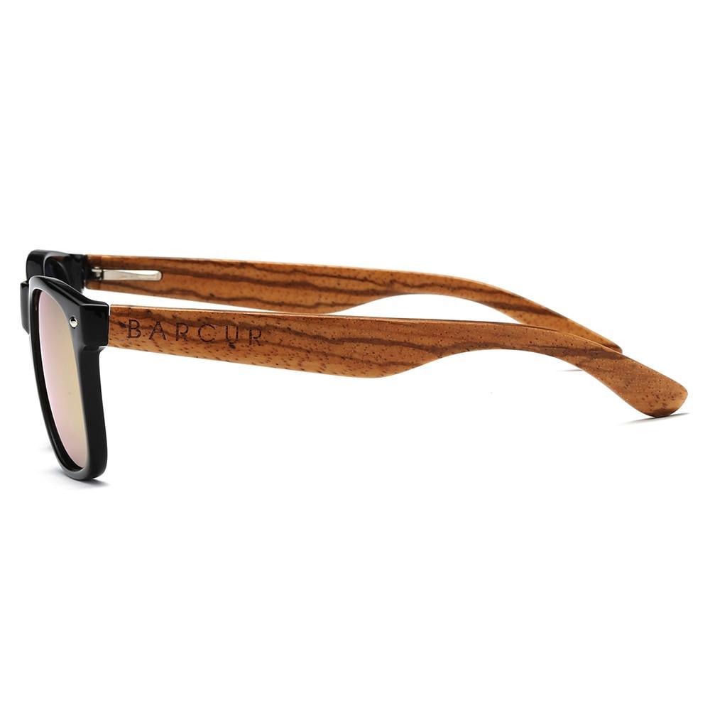 Handmade Polarized Bamboo Wood Sunglasses, Vintage Style
