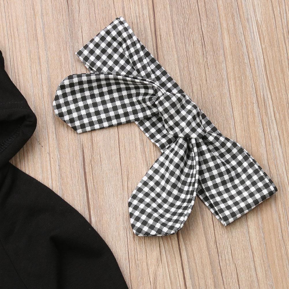 Toddler Girls Winter Plaid Ruffle Outfit with Hooded Pullover