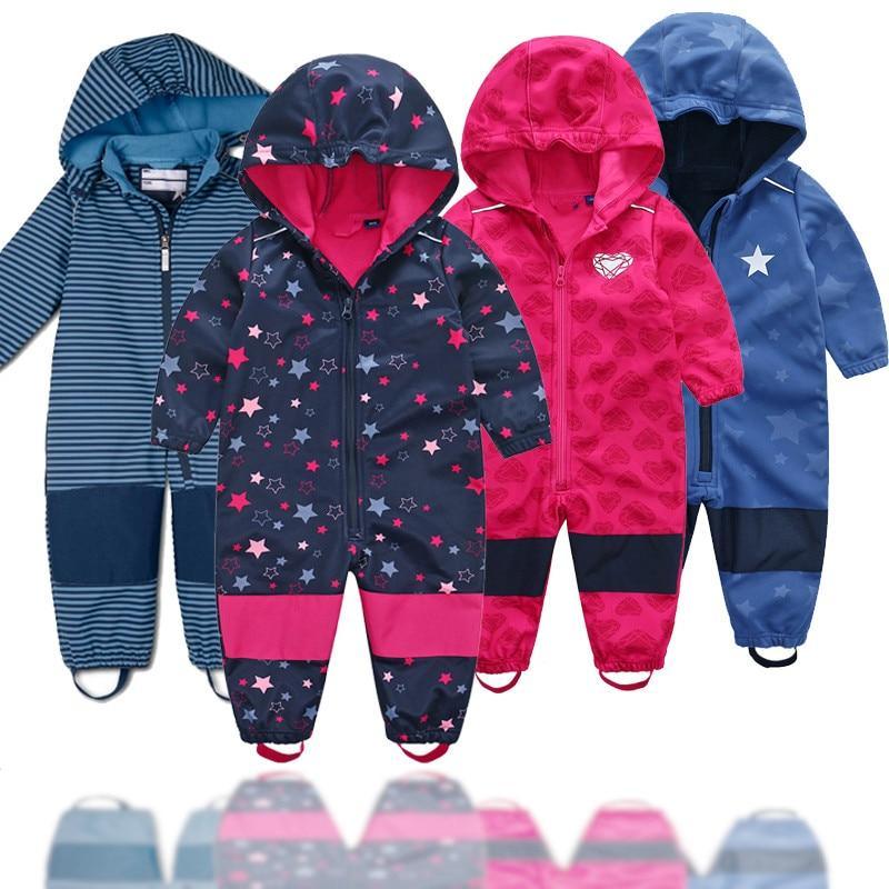 Kids Waterproof Soft Shell Ski Suit with Fleece Lining