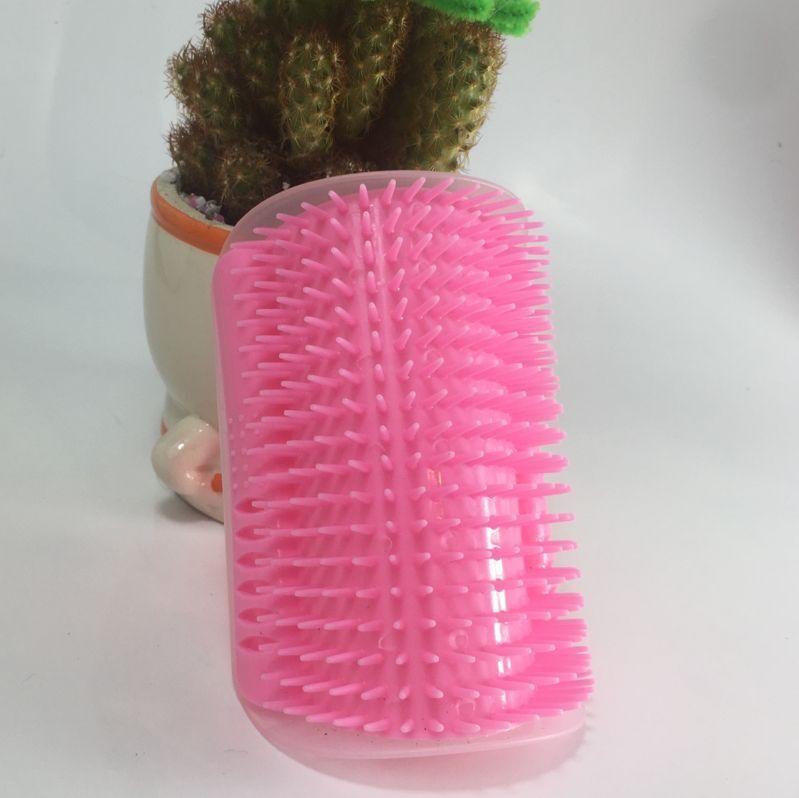 Wall Mounted Self Grooming Cat Massager and Hair Removal Brush