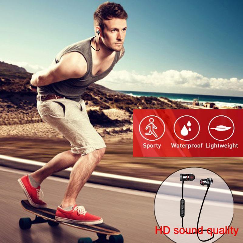 Magnetic Sports Neckband Bluetooth 5.0 Wireless Earphones