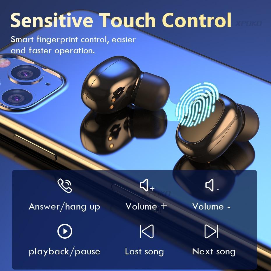 Waterproof Bluetooth 5.0 Sports Earbuds with 100H Battery Case