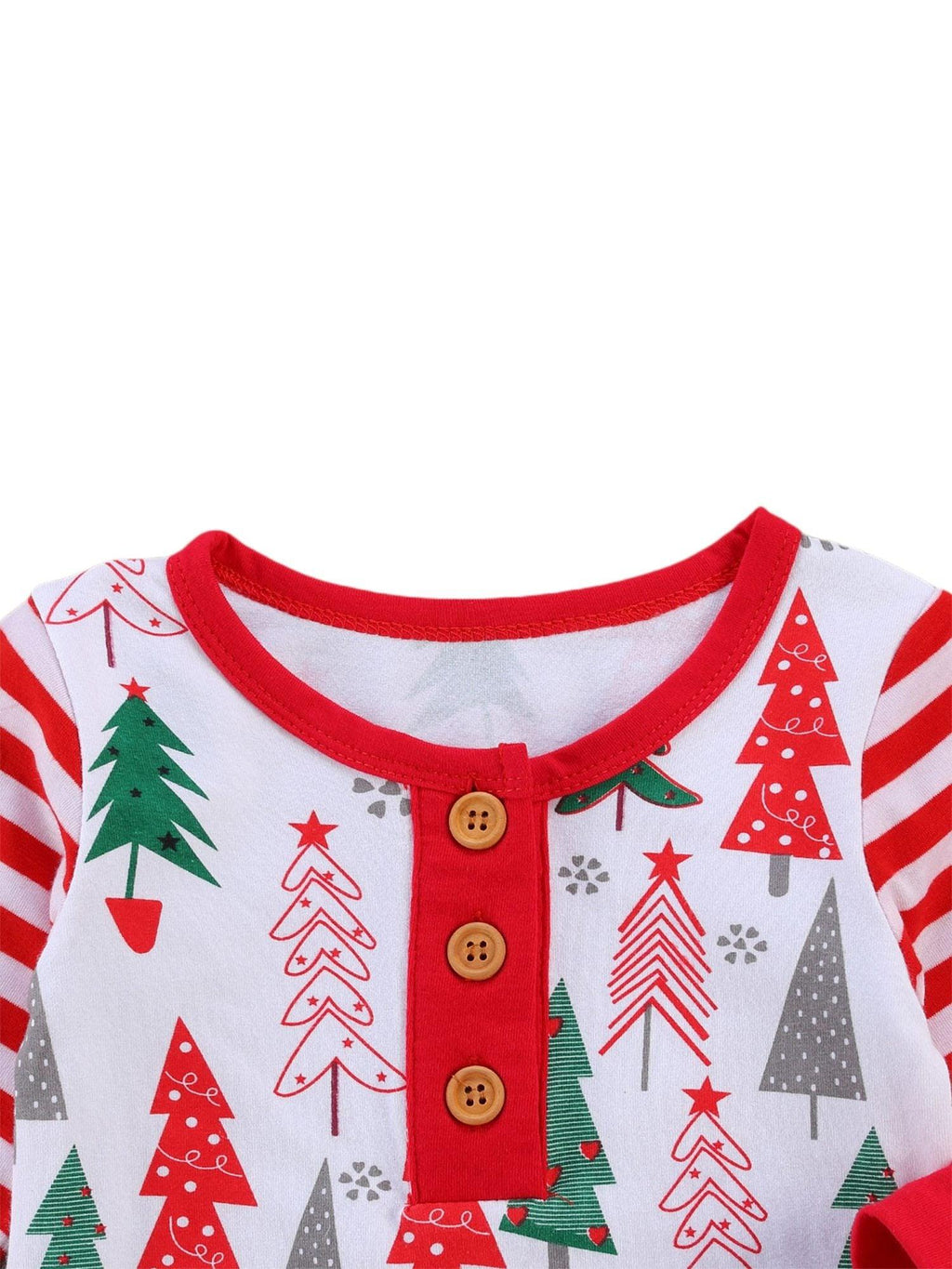 Festive Newborn Christmas Romper & Headband Set - Red & Green