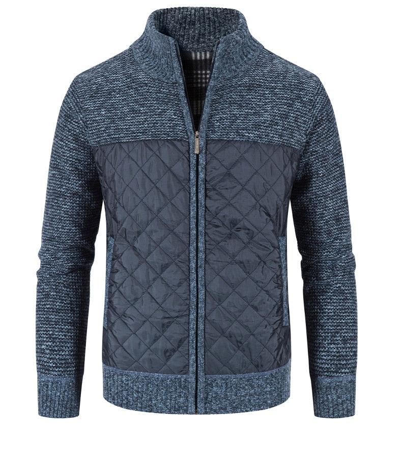Men's Slim Fit Fleece Jacket Casual Thermal Winter Coat