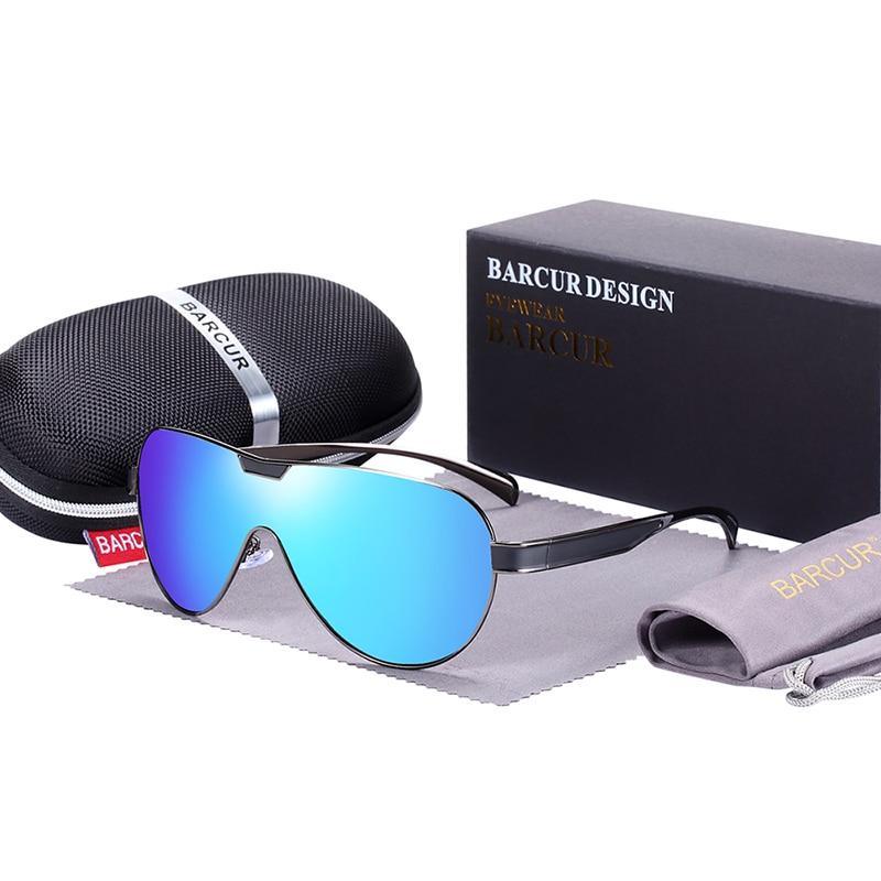 Modern Polarized Business Driving Sunglasses UV400 Metal Sport