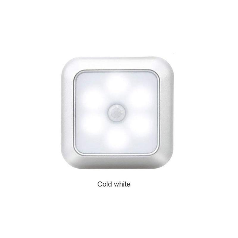 Wireless Motion Sensor LED Night Lights – Modern White Pair