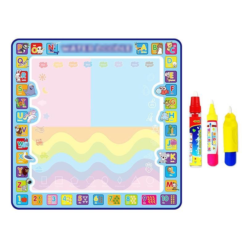 100x100cm Magic Water Drawing Mat for Kids - No Mess Art Board