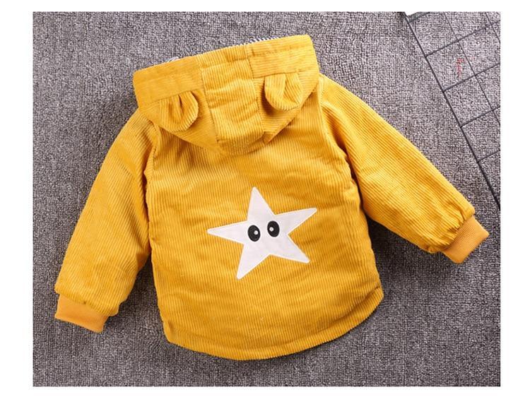 Classic Infant Boys Hooded Toggle and Zipper Autumn Jacket