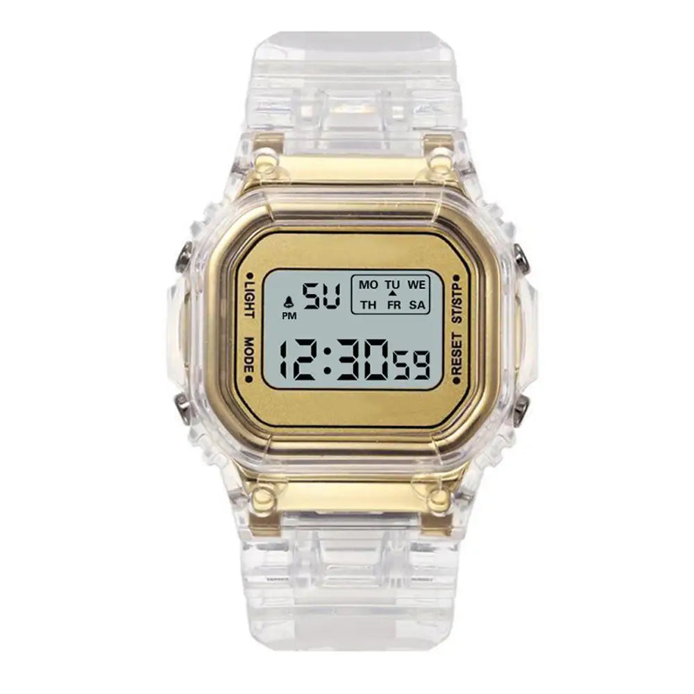 Luxury Women's Rose Gold Silicone Watches Women Fashion LED Digital Clock Casual Ladies Electronic Watch Reloj Mujer 2025