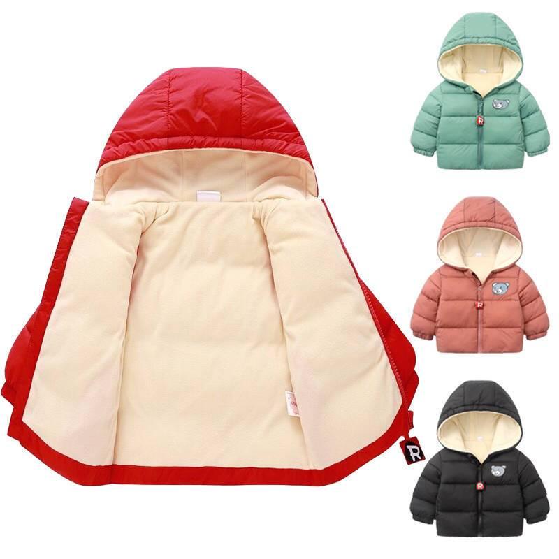 Infant Hooded Winter Jacket with Ear Details for Boys & Girls