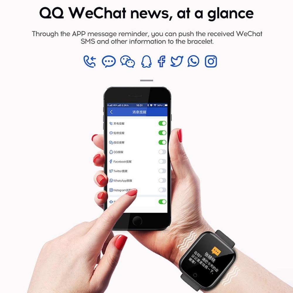 D20 Pro Unisex Smartwatch with Fitness Tracker and Heart Rate