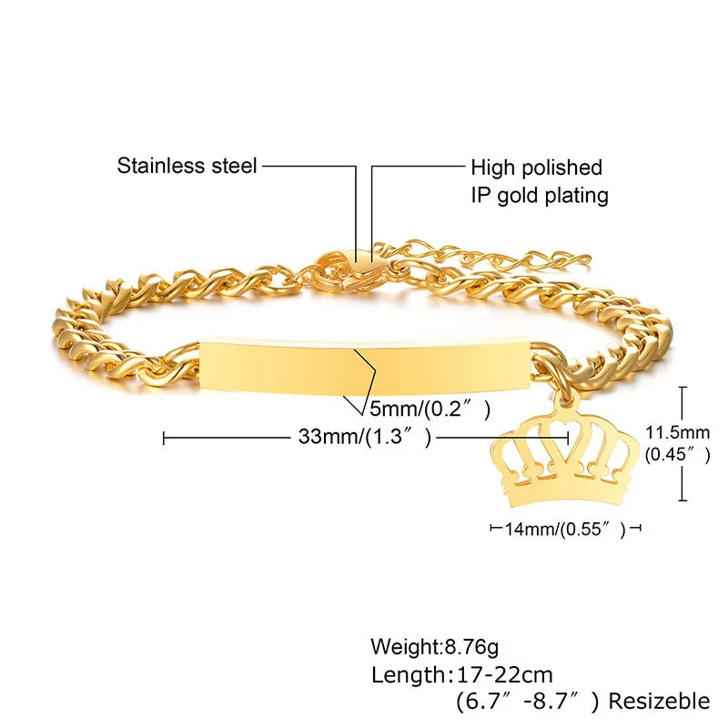 Name Customization Engrave Birth Date Bracelets,Personal Birthday Gift ,Stainless Steel Bracelet