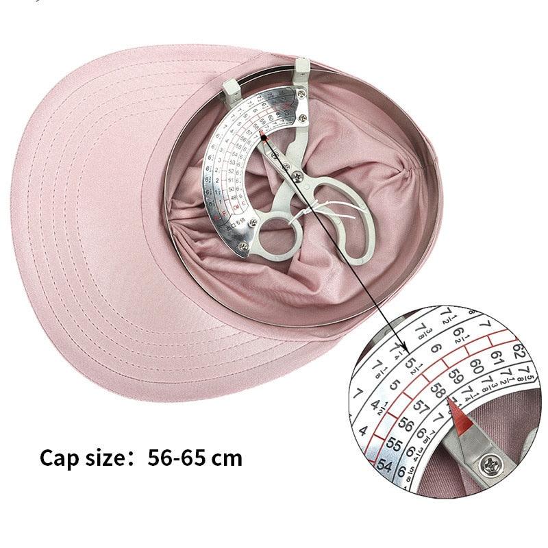 Women's Elegant Sun Visor Hat – Lightweight Packable UV Beach Hat