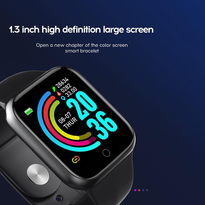 D20 Pro Unisex Smartwatch with Fitness Tracker and Heart Rate