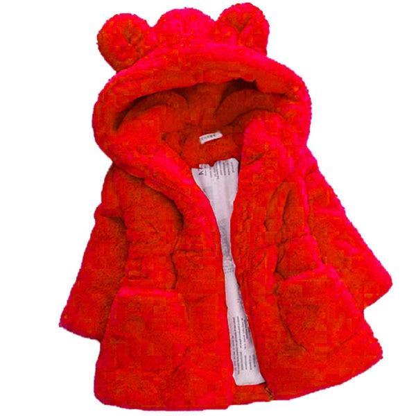 Cozy Plush Fleece Baby Girls Hooded Winter Snowsuit Jacket
