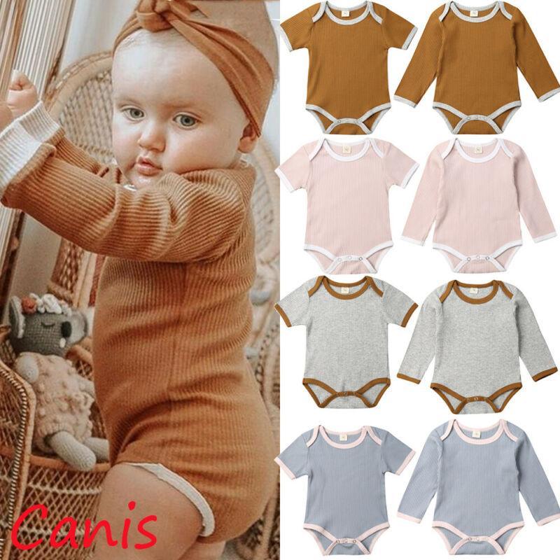 Minimalist Knit Newborn Romper - Classic Unisex Cotton Jumpsuit