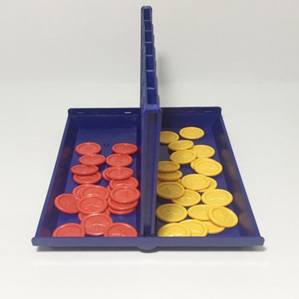 Foldable Connect 4 Strategy Board Game for Kids and Adults