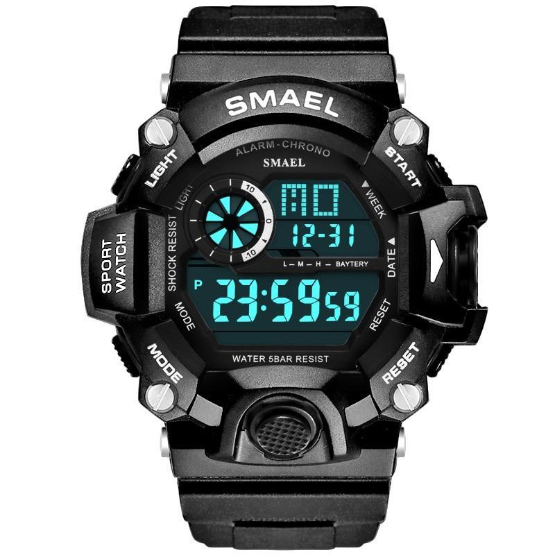 Dual Display Military Sports Watch Waterproof 50M Digital Analog