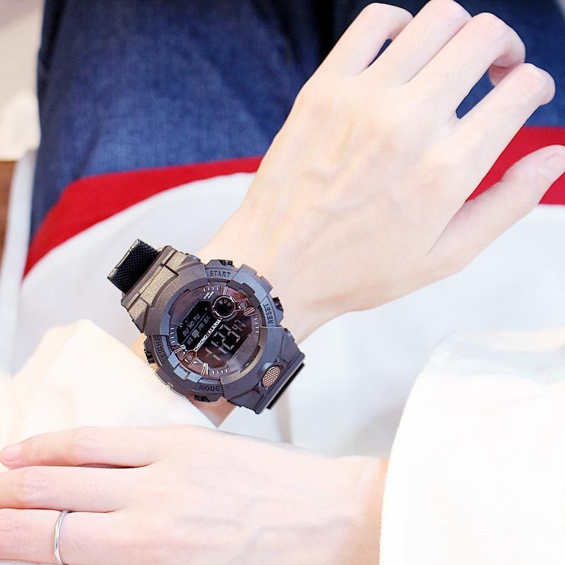 Unisex LED Digital Sports Watch Waterproof Large Dial Streetwear