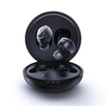 Mifa luxury wireless earbuds in a black and white charging case, minimalist aesthetic.