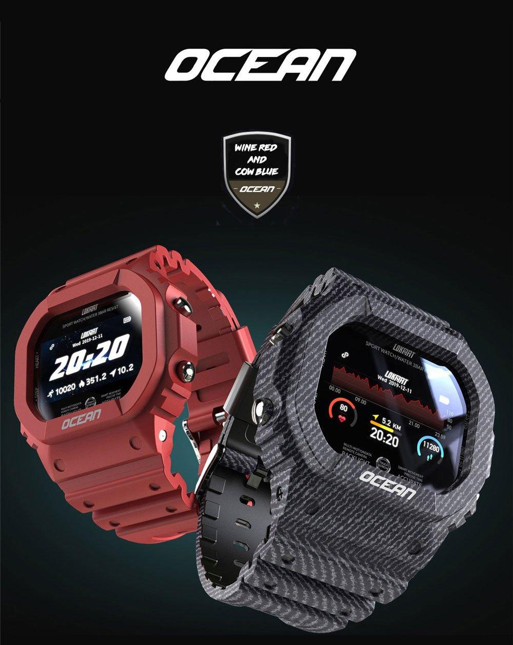 Rugged Military Smart Watch with Activity Tracker & Heart Rate