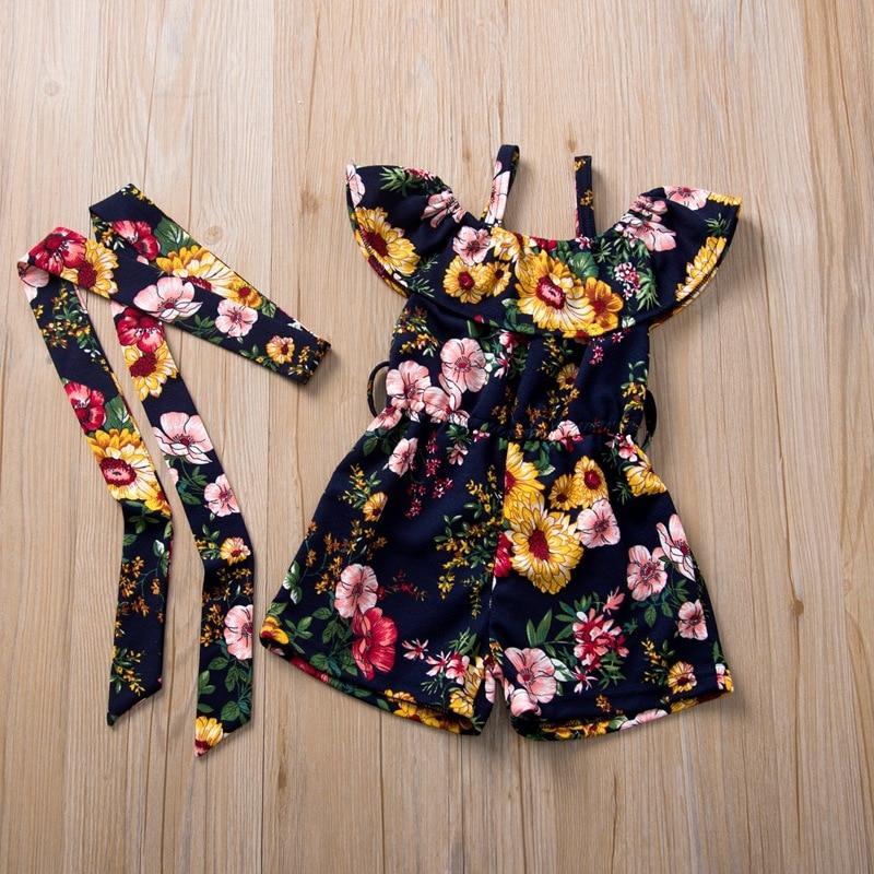 Playful Floral Princess Dress for Girls, Birthday & Summer