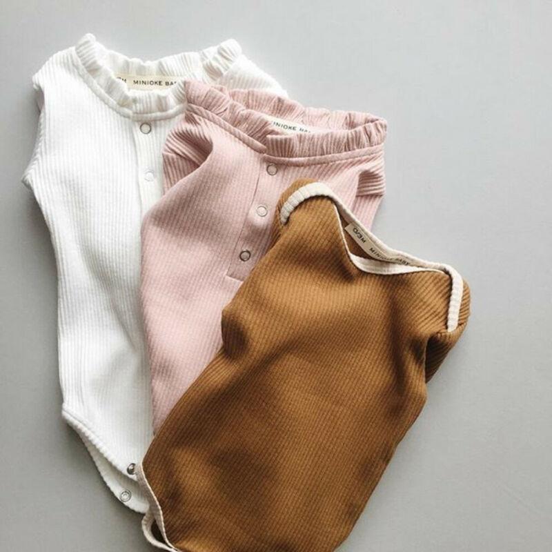 Minimalist Knit Newborn Romper - Classic Unisex Cotton Jumpsuit